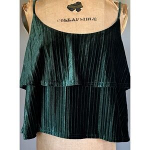 NWT JACK BB Dakota Dark Green Sleeveless Top L